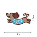 Cute Cartoon Dachshund Dog Embroidery Patch DIY T-shirt Backpack Hat Iron on Patch Craft Sewing Sticker Applique Accessories