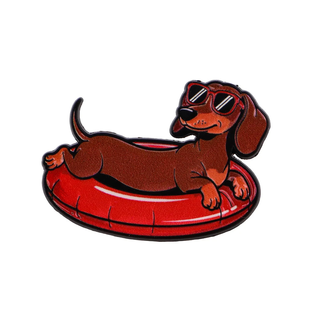 Cute Cartoon Dachshund Brooch for Clothes Soft Enamel Pin Men Lapel Pins for Backpack Badges Accessories Toys Gifts