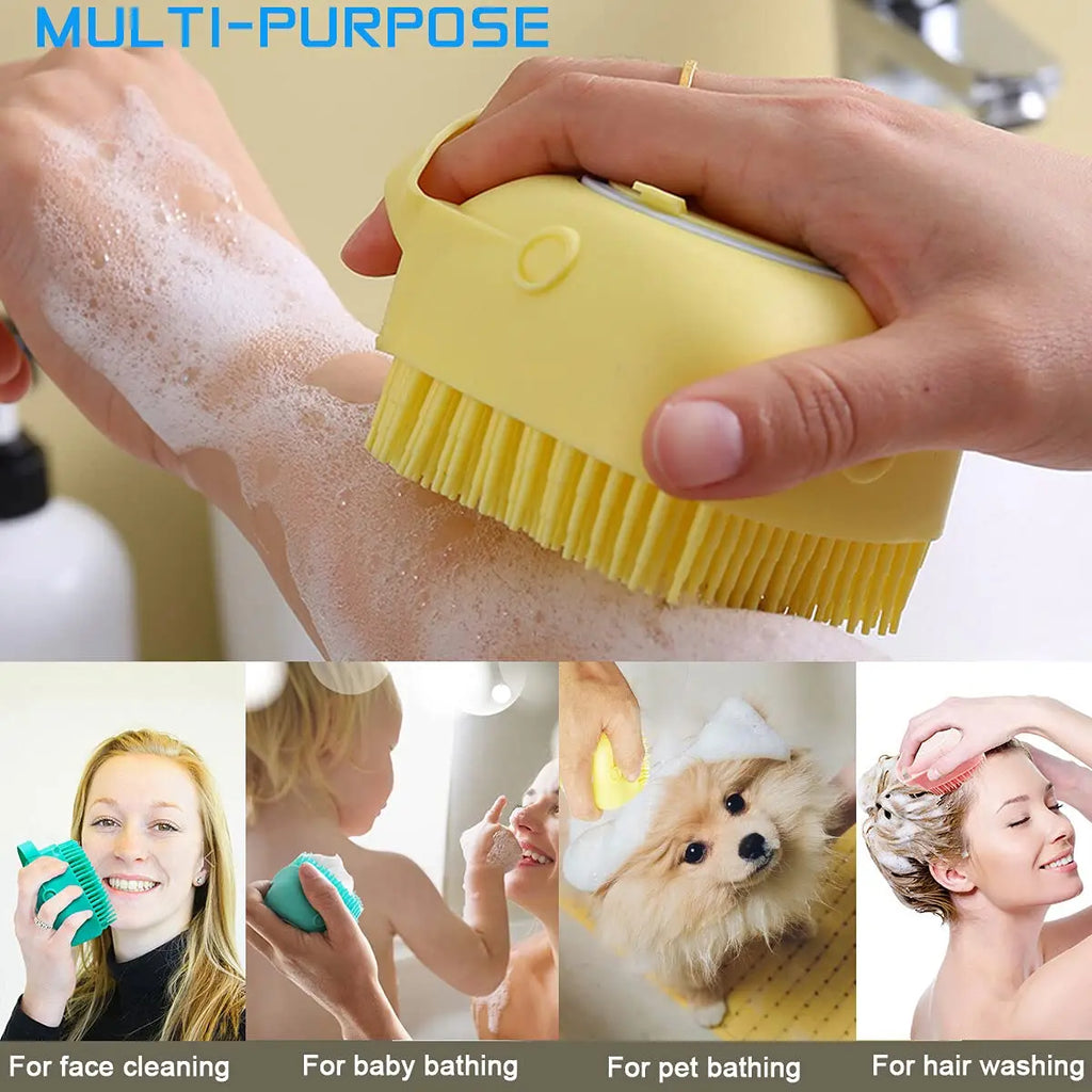 Silicone Dog Bath & Massage Brush