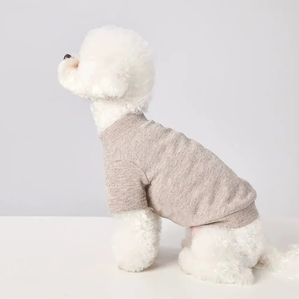 Soft Keep Warm Winter Dogs Sweater Solid Color Dachshund Dogs Puppy Clothes Comfortable Texture Dogs Undershirt Cat