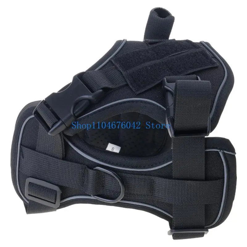 5asd Breathable Adjustable Dog Harness Tacticals Vest for Hiking Camping Daily Walks Secure Control Comfortable Training Gear