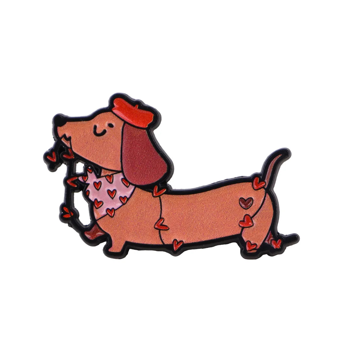 Cute Dachshund Soft Enamel Brooch Pin
