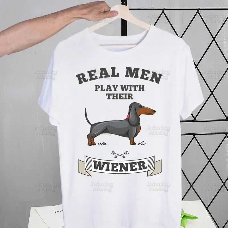 Dachshund Anatomy Men's Retro Tee