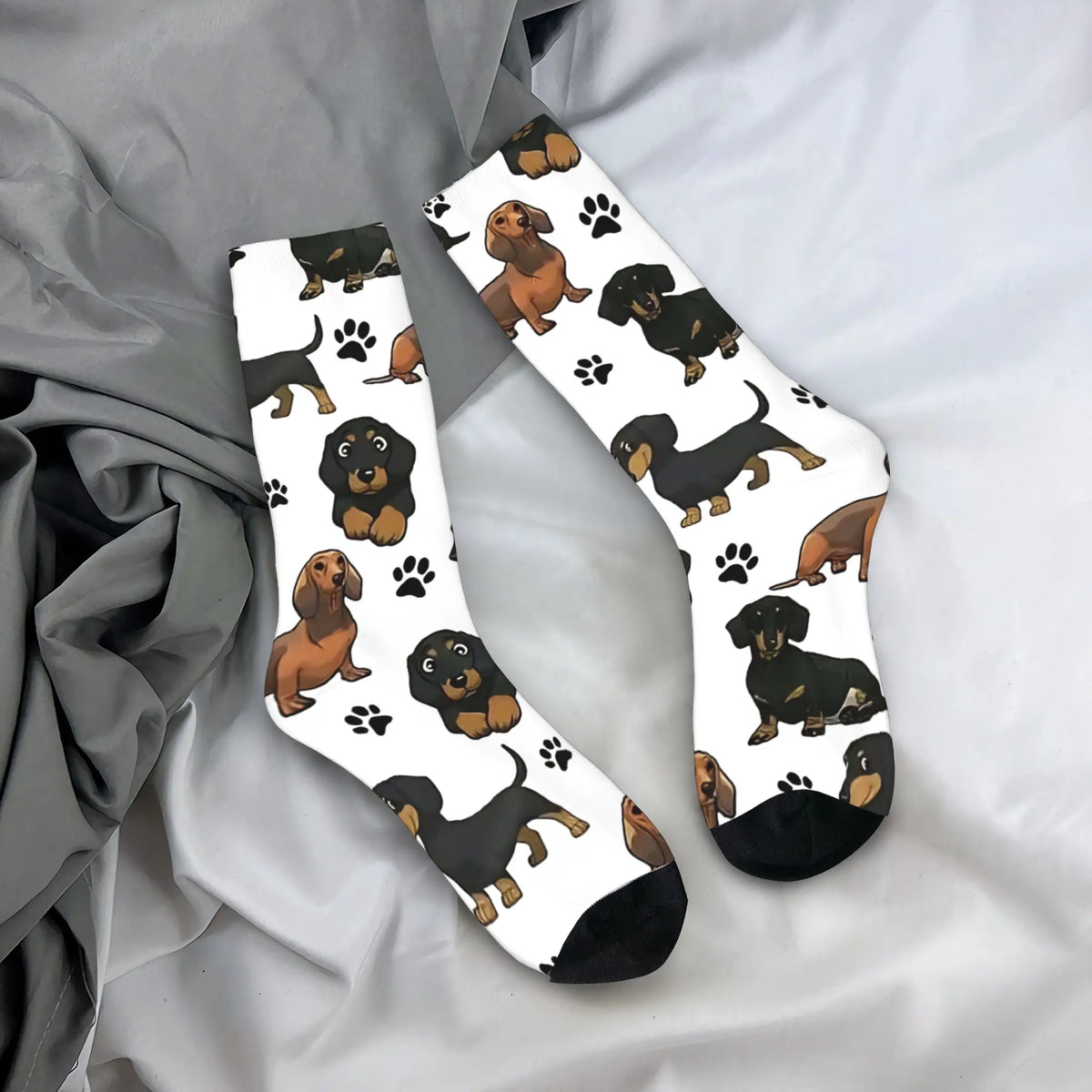 Cute Dachshund Dogs Funny Socks Non-Slip Socks