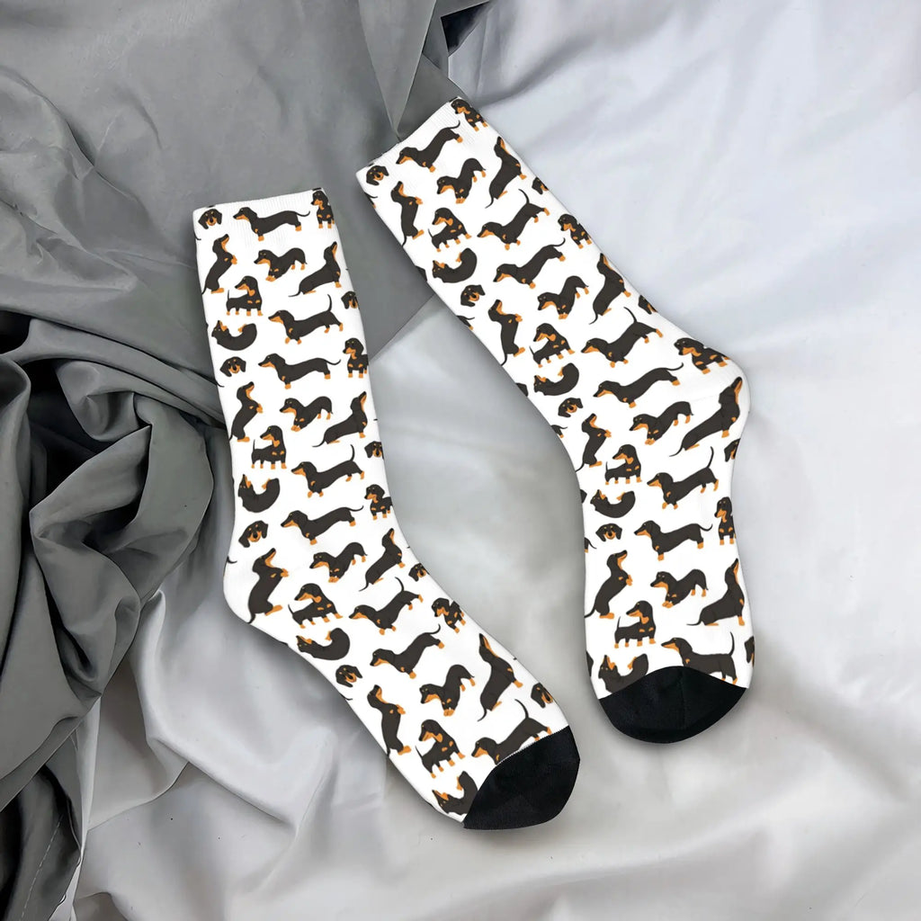 Cute Dachshund Dogs Funny Socks Non-Slip Socks