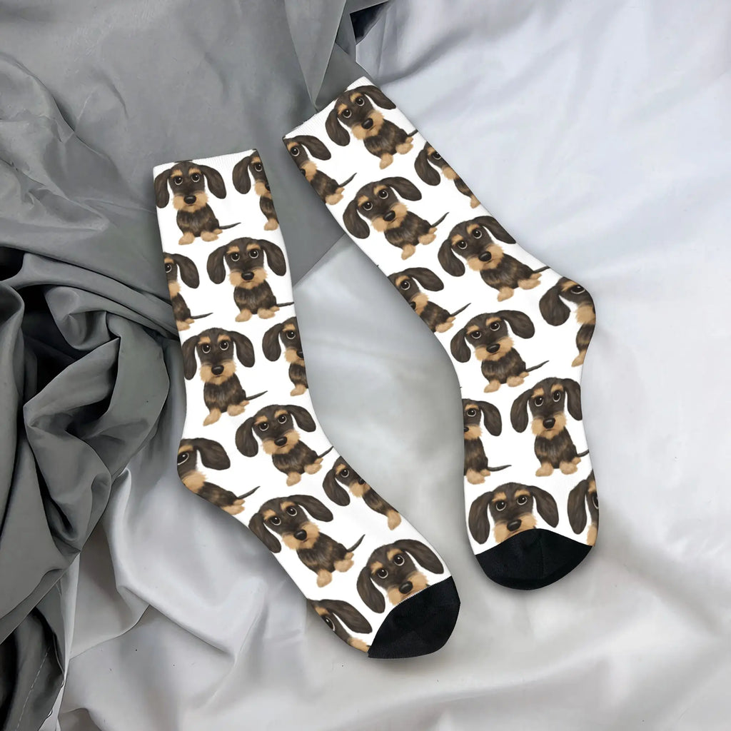 Cute Dachshund Dogs Funny Socks Non-Slip Socks