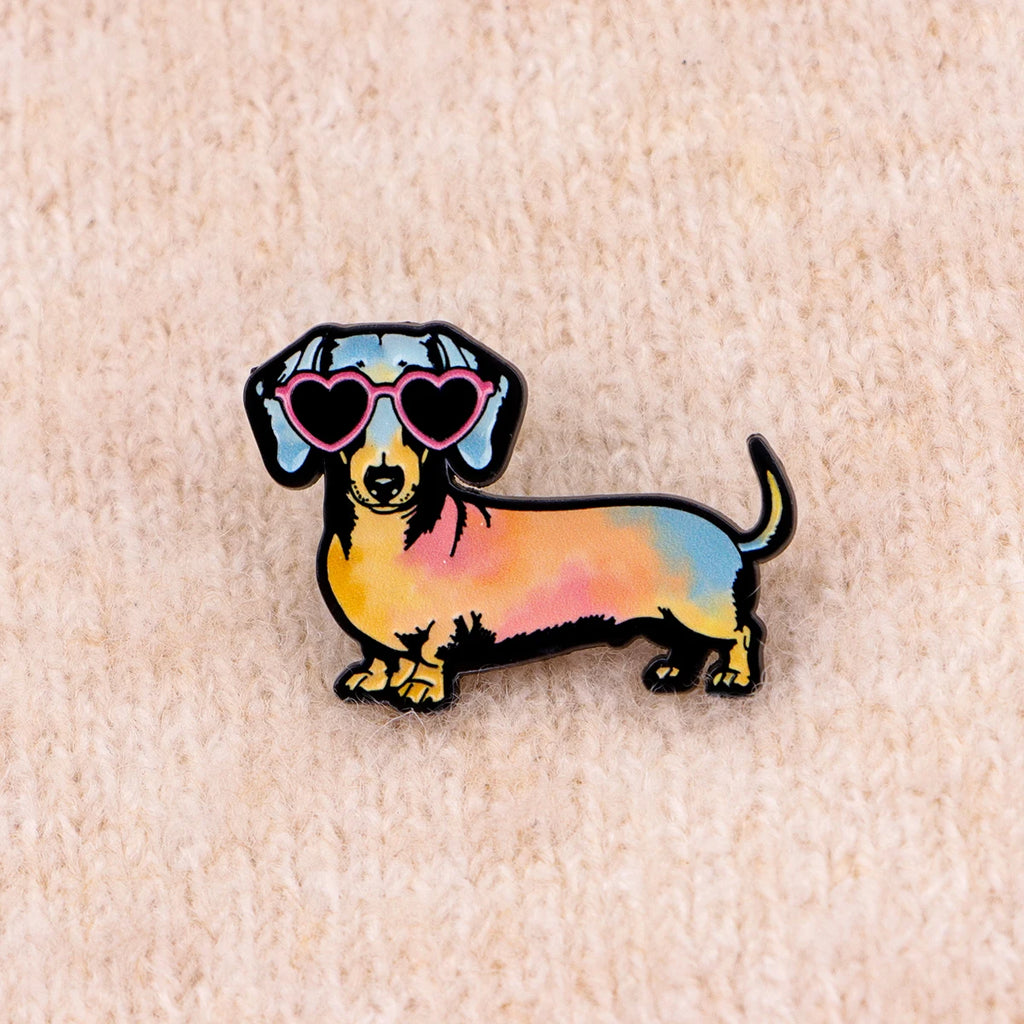 Cute Cartoon Dachshund Brooch for Clothes Soft Enamel Pin Men Lapel Pins for Backpack Badges Accessories Toys Gifts