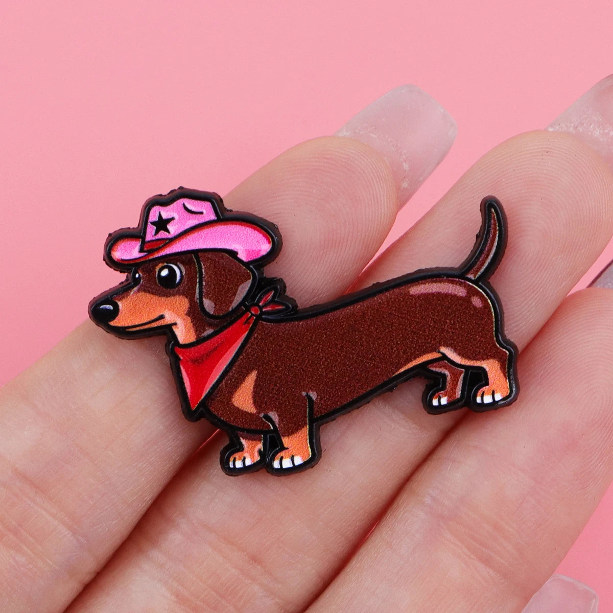 Cute Cartoon Dachshund Brooch for Clothes Soft Enamel Pin Men Lapel Pins for Backpack Badges Accessories Toys Gifts