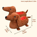 New Dachshund Plush Slippers Cute Dog Stuffed Shoes Fun Animals House Slippers Women Men Indoor Shoes Christmas Gifts